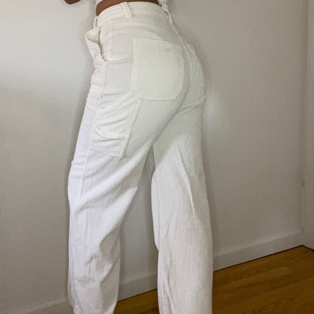 Beach Day White Flare Pants